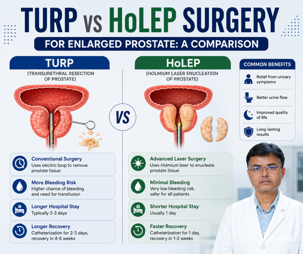 TURP vs HoLEP Surgery for Enlarged Prostate A Comparison