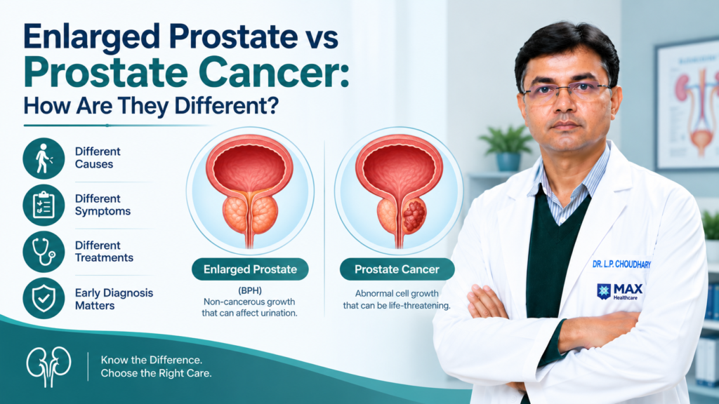 Enlarged Prostate vs. Prostate Cancer